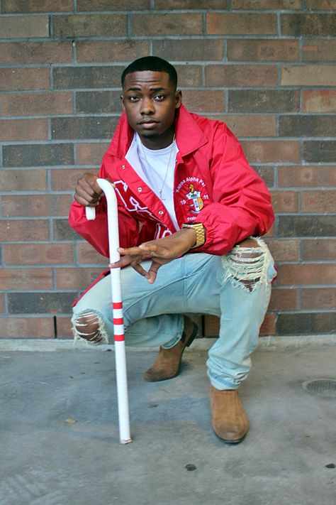 Kappa Alpha Psi Red Crossing Jacket Nupes Kappa Alpha Psi, Hood Boys, Kappa Alpha Psi Fraternity, Divine 9, Kappa Alpha Psi, Black Photography, Fraternity, Art Inspo, University