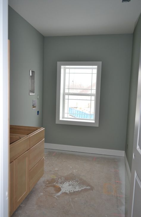 Sw Oyster Bay Bathroom, Link Gray Sherwin Williams, Sw Oyster Bay, Sherwin Williams Oyster Bay, Bedroom Color Schemes Grey, Oyster Bay Sherwin Williams, Interior Paint Colors For Living Room, Sherman Williams, Interior Paint Colors Schemes