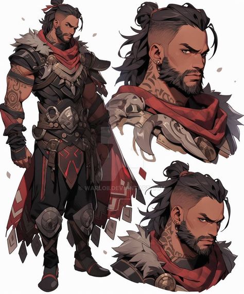 Barbarian Character Design Male, Pathfinder Rpg Characters, Barbarian Dnd, Marvel Character Design, Marvel Characters Art, Armadura Medieval, Dungeons And Dragons Characters, Dnd Art, Character Design Male