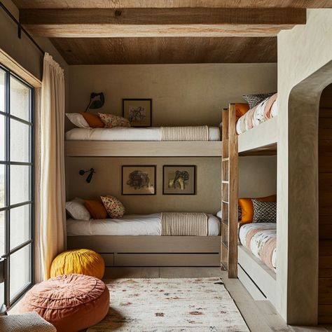 Wabi Sabi Kids Room, Wabi Sabi Bedroom, Ski Cabin, Wabi Sabi Interior, Bunk Room, Nature Kids, Single Bed, Kids Playroom, Inspired Homes