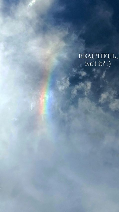 Clouds Layout Instagram, Rainbow Captions Instagram Story, Rainbow Quotes Instagram, Moon Insta Story Ideas, Rainbow Aesthetic Quotes, Cloudy Sky Aesthetic Quotes, Rainbow Captions, Rainbow Instagram Story, Sky Quotes Clouds