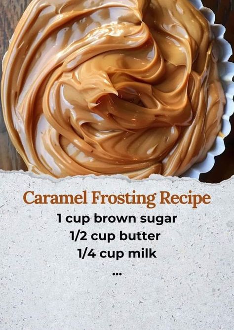 Grandma's Old Time Canning Recipes | Caramel Frosting Recipe😍 | Facebook Brown Sugar Icing Recipe, Caramel Frosting Recipe, Icing Recipes, Frosting Recipes Easy, Caramel Icing, Christmas Baking Recipes, Cake Frosting Recipe, Homemade Frosting, Icing Frosting