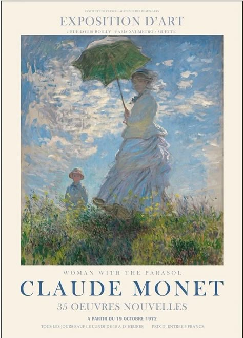 Monet Poster, Claude Monet Art, Monet Art, Art Exhibition Posters, Monet Paintings, Art Classique, National Gallery Of Art, Vintage Poster Art, Art Collage Wall