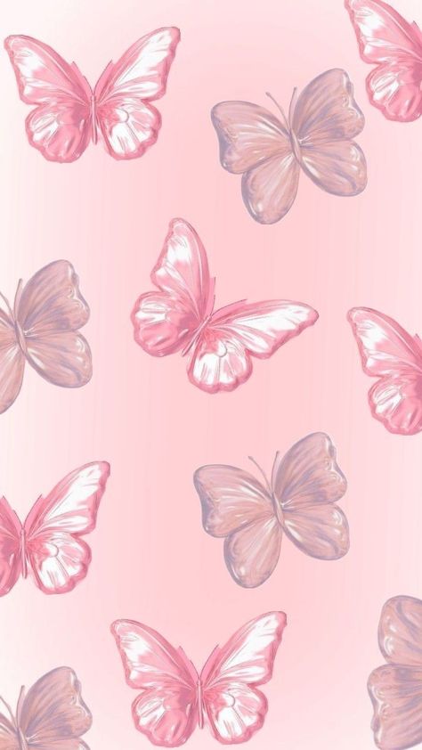 Wallpapers Rosa, Butterfly Wallpapers, Really Cool Wallpapers, Album Cover Wallpaper Collage, Cute Home Screen Wallpaper, Simple Wallpaper, Iphone Wallpaper Classy, Bow Wallpaper, Floral Wallpaper Iphone