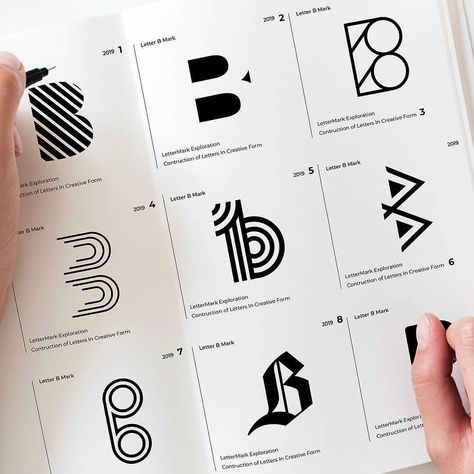 Logo Design Inspiration on Instagram: “Just check out Letter B Exploration. .  Which one do you like the most? .  Let me know your views in the comments. .  Follow:…” Minimal Logos Inspiration, B Letter Logo, B Monogram, Letter Icon, Logo Process, B Logo, Monogram Logo Design, Letter Form, Logo Creation