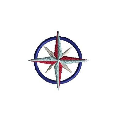 Compass Embroidery, Nautical Design, Needle Arts, Classic Mini, Compass, Scarlet, Nautical, Embellishments, Thread