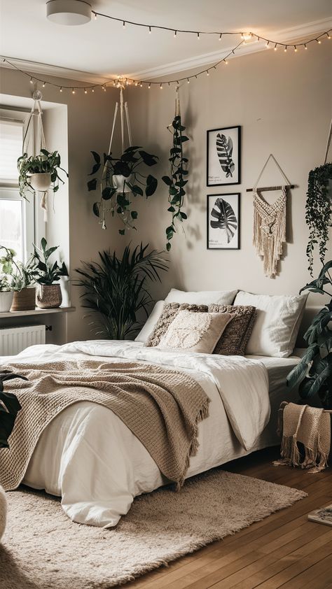 Discover stylish home decor ideas and luxe inspirations to enhance your space. From modern updates to chic accents, find the perfect solutions for your home. #HomeStyle #DecorTrends #LuxeDesign Plant Bedroom Aesthetic Boho, Botanical Bedroom Aesthetic, Horticulturist Aesthetic, Plants In Bedroom Decoration, Plant Room Aesthetic Bedroom, Floral Room Aesthetic, Plant Bedroom Aesthetic, Plant Room Aesthetic, Luxe Interior Design