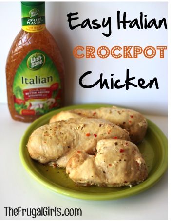 Crockpot Italian Chicken, Crockpot Italian, Italian Chicken Crockpot, Crock Pot Food, Italian Chicken Recipes, Chicken Crockpot Recipes Easy, Chicken Crockpot, Slow Cooker Dinner, Crockpot Dishes