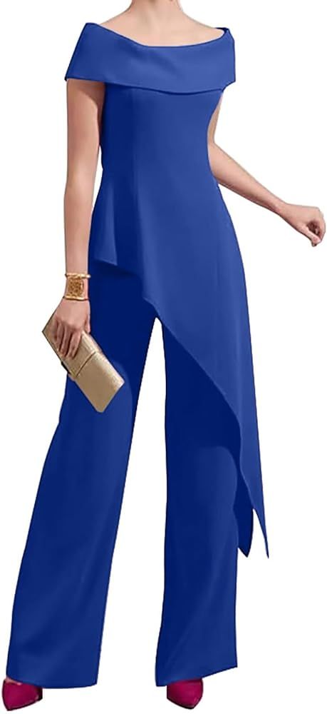 Amazon.com: Women's Pants Suits Mother of The Bride Chiffon Zipper Wedding Guest Dresses Short Sleeves 2024 Burnt Orange Size 10 : Clothing, Shoes & Jewelry Mother Of The Bride Pants, Bride Pants, Bride Pantsuit, Chiffon Outfit, Evening Wedding Guest Dresses, Wedding Pantsuit, Suits For Wedding, Plus Size Wedding Guest Dresses, Pant Suits For Women