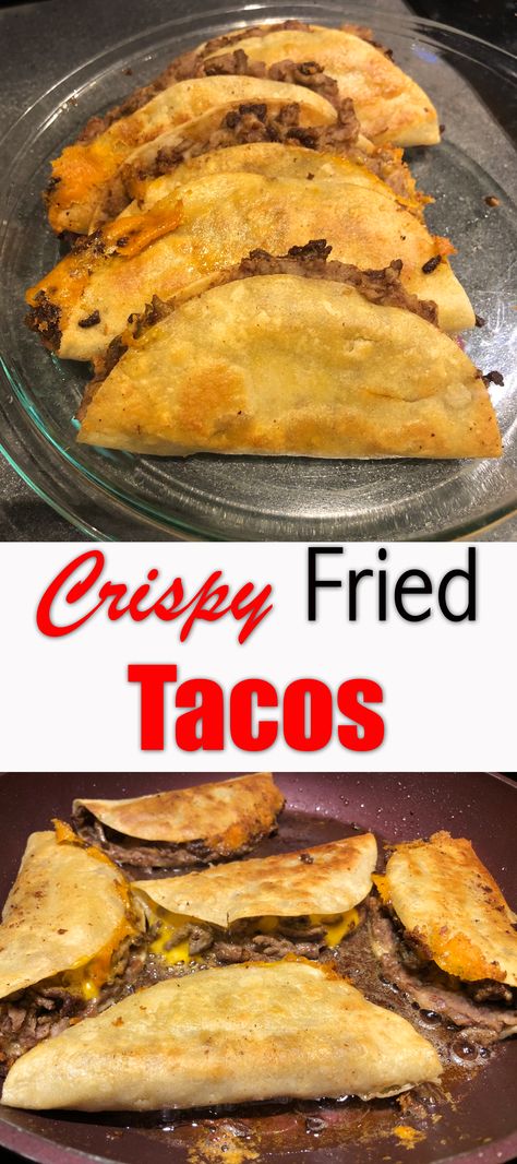 Taco Recipes Ground Beef, Fried Tacos, Beef Tacos Recipes, I Lost 100 Pounds, Salsa Picante, Taco Pizza, Hispanic Food, Mexican Food Recipes Easy, Lost 100 Pounds