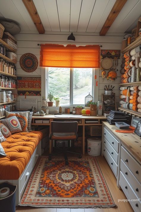 Craft Room Layout Ideas for a Productive Haven - Puqqu Craft Room Layout Ideas, Craft Room Layout, Room Layout Ideas, Small Craft Rooms, Craft Shed, Art Studio Room, Craft Room Design, Art Studio At Home, Hobby Room