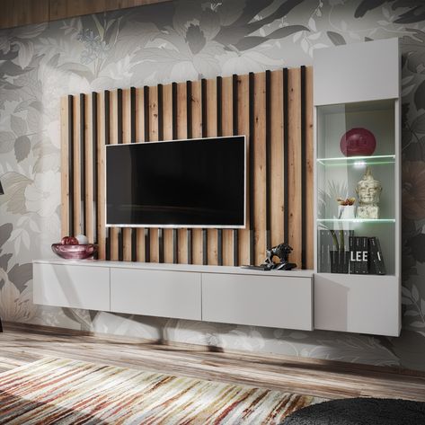 Redefine your living room’s elegance with our Verti Entertainment Unit 220cm! Living Room Cupboards, Interior Design Per La Casa, Tv Wall Design, غرفة ملابس, Home Design Living Room, Living Room Tv Wall, Decor Home Living Room, Living Room Decor Apartment, Living Room Tv