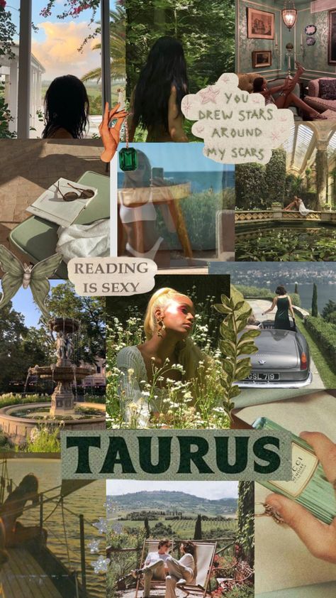 #taurusaesthetic #taurus #aesthetic #moodboard #collage #tauruscore Taurus Luxury Aesthetic, Taurus Collage Wallpaper, Taurus Collage, Taurus Rising Aesthetic, Taurus Moodboard, Taurus Core, Taurus Fashion, Taurus Journal, Taurus Vibes