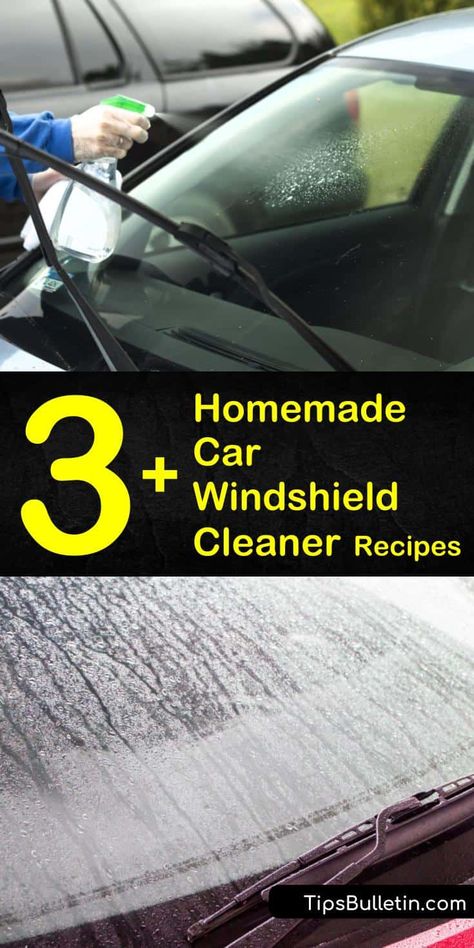 How To Clean A Windshield Inside, Windshield Cleaning Hack, Best Way To Clean Car Windows, How To Clean Inside Windshield Of Car, How To Clean Windshield, Clean Car Windows Inside, Homemade Car Wash Soap, Clean Inside Windshield, Homemade Windshield Washer Fluid