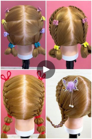 Cute Hairstyles for Kid Girls | hairstyle | Learn to Make Simple Hairstyles for Little Girls | By Kids PlanetFacebook Simple Hairstyles, Kids Hairstyles, Cute Hairstyles, Easy Hairstyles, Girl Hairstyles, Make It Simple, Hairstyles, Hair Styles