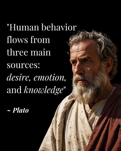 Actions are driven by desires, emotions, and understanding. 💡 Balance these elements for thoughtful reflection, emotional intelligence, and informed decisions. ❤️  #psychology #wisdom #enlightenment #habits #selfdevelopment #discipline #selfimprovement Essay Quotes, Itachi Quotes, Motivational Quotes For Teachers, Writing Names, Plato Quotes, Help Quotes, Spirit Realm, Great Thinkers, Self Inspirational Quotes