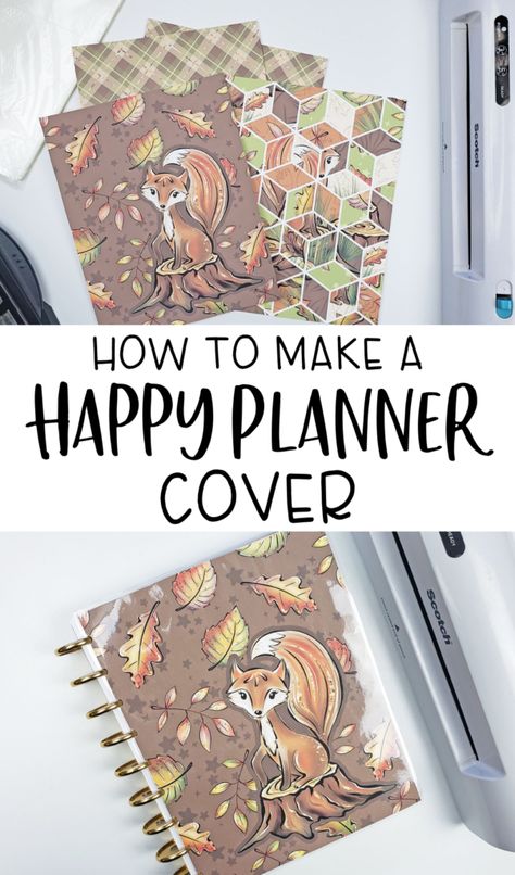 Happy Planner Cover Ideas, Planner Cover Ideas, Planner Covers Diy, Happy Planner Punch, Happy Planner Free Printable, Happy Planner Printables, Planer Cover, How To Make Planner, Organizing Life