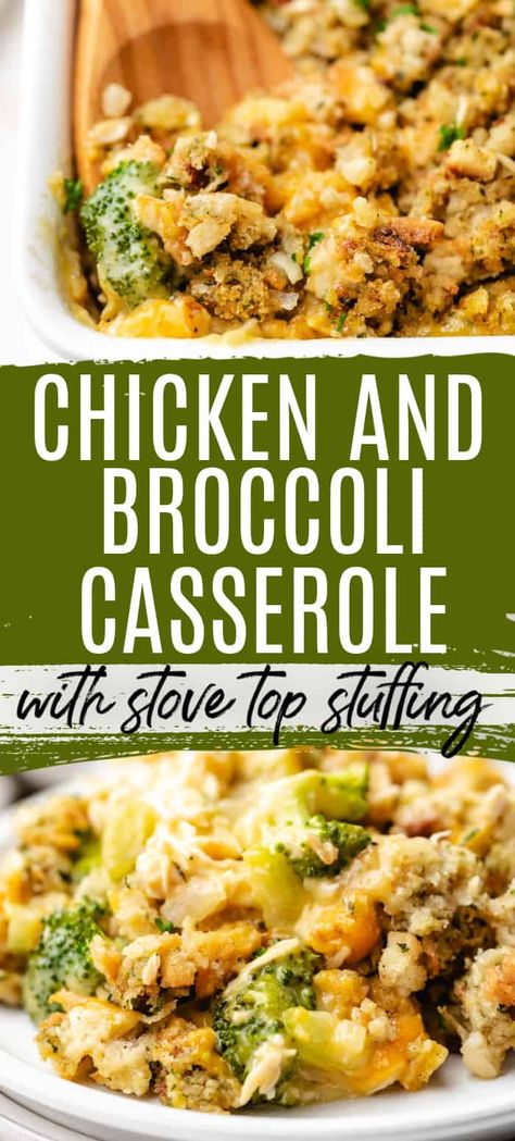 Broccoli Stuffing Casserole, Chicken Broccoli Stuffing Casserole, Stuffing Mix Recipes, Stove Top Stuffing Recipes, Stuffing Bake, Easy Chicken Casserole, Chicken And Dressing Casserole, Stove Top Stuffing, Chicken Stuffing Casserole