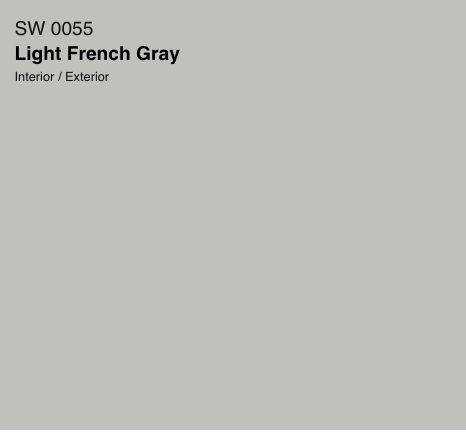 Sherwin Williams Light French Gray is a lovely medium light neutral gray paint color that works well in many settings. Light Grey Painted Walls, Grey Painted Rooms, Sherwin Williams Light French Gray, French Grey Interiors, Popular Neutral Paint Colors, Light French Gray, French Grey Paint, Neutral Gray Paint, Warm Grey Paint Colors