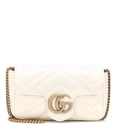 GG Marmont Super Mini white matelassé leather shoulder bag Marmont Super Mini, Gucci Marmont Mini, Gucci Crossbody Bag, Gucci Marmont, Gucci Crossbody, Gucci Gg Marmont, Chic Bags, Gg Marmont, Pink Suede