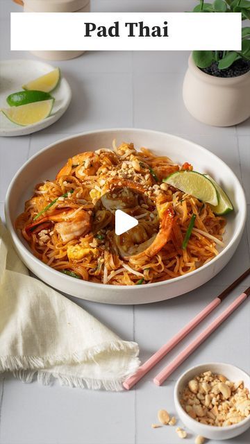 Megan Pham | Takes Two Eggs on Instagram: "Dinner just got easier with this delicious 15 minute Pad Thai recipe 🤤 Made with juicy shrimp, @sunlee.usa Pad Thai Stir Fry Sauce, and rice sticks, this recipe is quick and simple. Enjoy this classic Thai dish at home quicker than your takeout delivery—it’s that easy! #cookingwithsunlee Grab a bottle of Sunlee Pad Thai Stirfry sauce from the link in our stories today 🙌🏻 📝 Ingredients — yields: 2-4 servings ▢ 3/4 cup of Sunlee Pad Thai StirFry Sauce ▢ 8 oz Sunlee Rice Sticks (noodles) ▢ 3 tbs vegetable oil ▢ 4 cloves garlic, minced ▢ 1⁄3 cup shallots, roughly chopped ▢ 4 oz firm tofu cut into thin slices ▢ 2 eggs, whisked ▢ 2 cups bean sprouts ▢ 10 garlic chives (1- inch slices) Shrimp ▢ 1/2 pound shrimp, peeled and deveined ▢ 1 teaspo Thai Stir Fry Sauce, Rice Sticks, Healthy Pad Thai, Thai Stir Fry, Pad Thai Sauce, Thai Recipe, Pad Thai Recipe, Juicy Shrimp, Firm Tofu