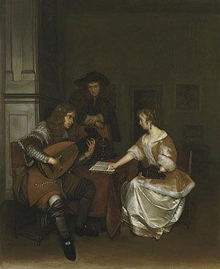 Gerard ter Borch Dutch Aesthetic, Baroque Era, Toledo Museum Of Art, 17th Century Art, Dutch Golden Age, Music Lesson, Dutch Painters, National Gallery Of Art, Dutch Artists