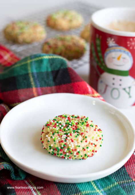 Baking Hobby, Gluten Free Christmas Cookies, Cream Cheese Sugar Cookies, Gluten Free Holiday, Gluten Free Christmas, Best Cookie Recipe, Sprinkle Cookies, Homemade Gluten Free, Xmas Cookies