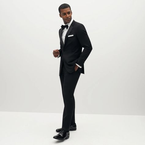 Black Groomsmen Suits, All Black Tuxedo, Classic Black Tuxedo, Black Tuxedo Suit, Black Tuxedo Jacket, Prom Tuxedo, Gala Outfit, Black Tux, Tuxedo Pants