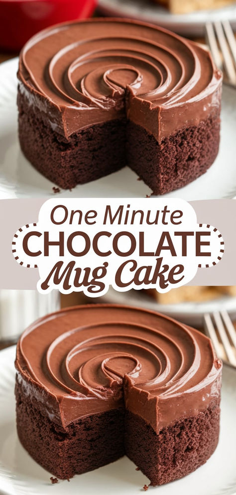 Need a fast chocolate dessert? This One-Minute Chocolate Mug Cake recipe is just what you need. Simple ingredients, minimal effort, maximum satisfaction. #easyrecipes #chocolatemugcake Quick Chocolate Mug Cake, Fast Easy Chocolate Dessert, Mug Baking Recipes, Cake In A Mug Chocolate, Easy Small Chocolate Cake Recipe, Dessert In Mug, Easiest Mug Cake, One Cup Brownies Mug Cakes, Cake In 5 Minutes