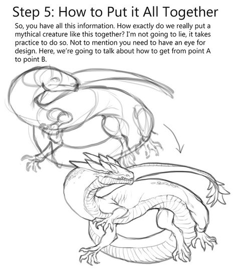 Dragon Tutorial, Drawing Dragons, Draw A Dragon, Dragon Poses, Dragon Anatomy, Dragon Sketch, Creature Drawings, Dragon Artwork, Dragon Drawing