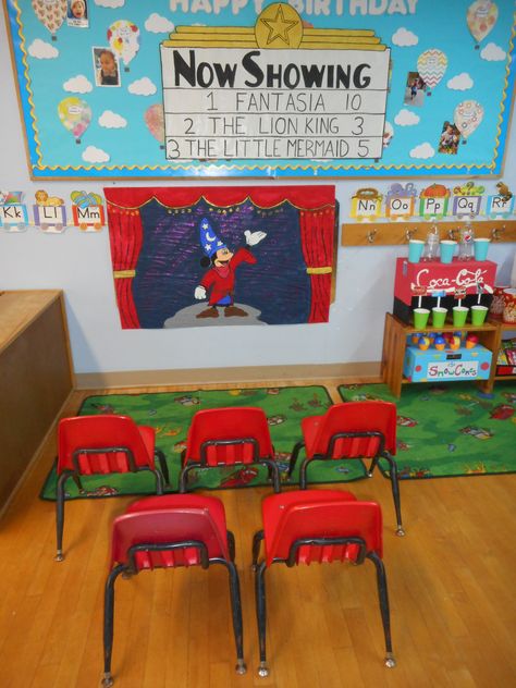 Movie Theatre Dramatic Play Puppet Theater Dramatic Play, Movie Theater Preschool Theme, Dramatic Play Movie Theater, Movie Theatre Dramatic Play, Theatre Dramatic Play, Movie Theater Dramatic Play, Dramatic Play Toddlers, Theatre Activities, Work Accomplishments