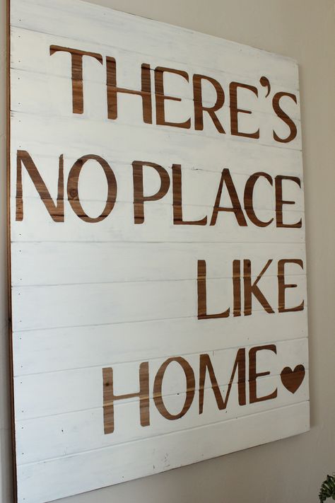 Cute sign! "There's No Place Like Home"  I would put this in a little tree house No Place Like Home Sign, Subway Signs, Theres No Place Like Home, There's No Place Like Home, Diy Wood Signs, No Place Like Home, Sign Decor, Cute Signs, Sign Ideas