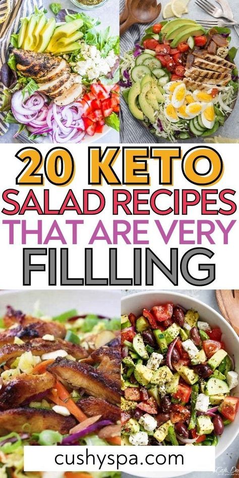 Keto Salad Recipes, Keto Salads, Keto Salad, Low Carb Salad, Delicious Lunch, Salad Recipes For Dinner, Best Keto Diet, Keto Recipes Dinner, Diet Help