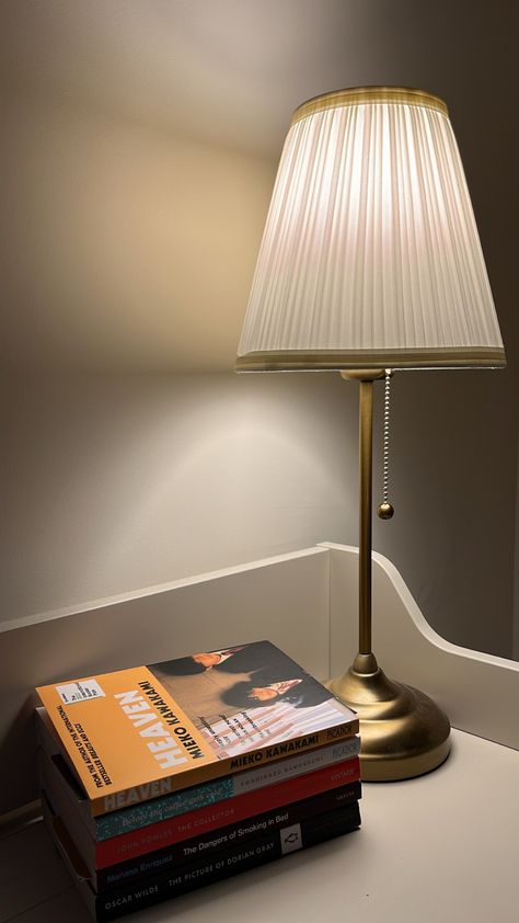 Table Lamp Aesthetic, Candlelight Aesthetic, Appalachian Horror, Random Vibes, Lamp Aesthetic, Bed Aesthetic, Aesthetic Books, Dream Apartment Decor, Room Redo