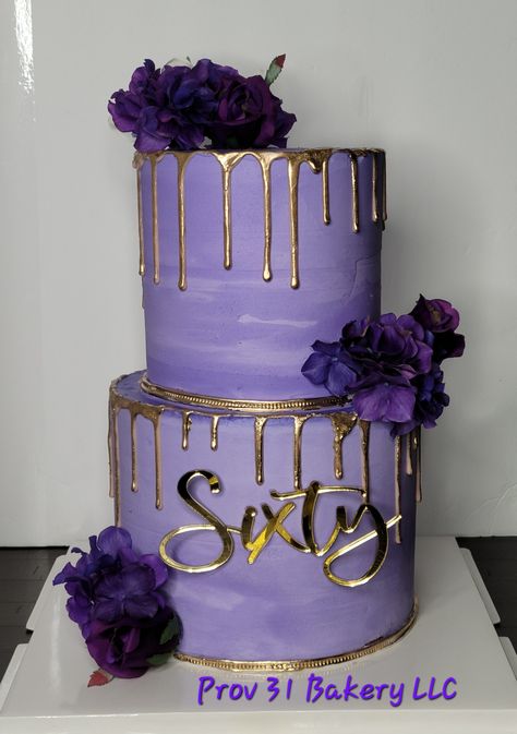 Purple Black And Gold Birthday Cake, Purple Black And Silver Birthday Cake, Purple Cake Designs Birthday 2 Tier, Sweet 16 Cake Ideas Purple, Purple And Gold 50th Birthday Party, Sweet 16 Birthday Cakes Purple, Purple 50th Birthday Ideas For Women, Dark Purple Birthday Cake, Purple 60th Birthday Party Ideas