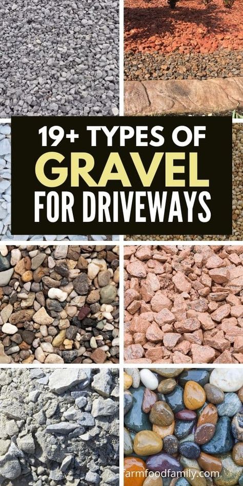 19+ Types Of Gravel For Driveways and Landscaping (With Pictures) Backyard Driveway Ideas, Types Of Gravel For Landscaping, Rock Driveways, Gravel And Paver Walkway, Rock Driveway Ideas, Crushed Stone Driveway, Diy Driveway Ideas Cheap, Driveway Alternatives, Best Gravel For Driveway