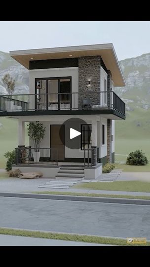 Condo Style House, 100sqm House Design Floor Plans 2 Storey, 30sqm House Design 2 Storey, Small 2 Storey House Design Modern, House Bungalow Design, House Design With Balcony, 2 Storey Small House Design, 3 Storey House Design Modern, Modern Two Storey House Design