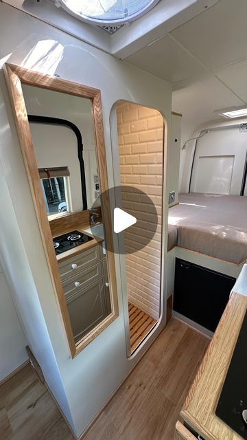 JORVIK VAN CONVERSIONS on Instagram: "N E W • V A N • D A Y  . You might notice something a bit different about this van?! Yes, that’s right - it’s a BRAND NEW LAYOUT! . This is Medium Wheel Base (MWB) Mercedes Sprinter van. It hosts all the classic Sandy design features but with some twists!  . 🔀 The bed is length ways rather than width ways -  meaning no climbing over eacother when you want to use the toilet in the middle of the night!   🔀 The kitchen has a 2 ring burner hob, mini Belfast sink, storage and fridge just like the Sandy - but it comes over the sliding door so you can fit it all in (space is limited in a MWB).  🔀There is no L-shaped sofa area at that front. Instead two captain chairs have been installed that swivel round and a table can be added.   🔀 The media area (with Mercedes Sprinter Camper Layout, Long Wheel Base Van Conversion, Mwb Van Conversion Layout, Simple Camper Van Conversion Diy, Camper Space Saving Ideas, Can Conversion Ideas, Box Truck Conversion Layout, Chevy Express Van Conversion, Sprinter Van Interior Ideas