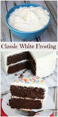 White Frosting Recipe, White Frosting Recipes, Vanilla Frosting Recipes, Resepi Biskut, Easy Frosting, Frosting Recipes Easy, Cake Frosting Recipe, White Frosting, White Icing