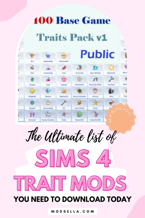 Sims 4 trait mods Sims 4 Cc Patreon Aspirations, Sims Cc Personality Traits, Ts4 Cc Personality Traits, Sims 4 More Personality Traits, Sims 4 Realistic Traits, Sims 4 More Aspirations Mod, The Sims 4 Aspirations Mods, Sims 4 Traits Pack, Personality Mods Sims 4