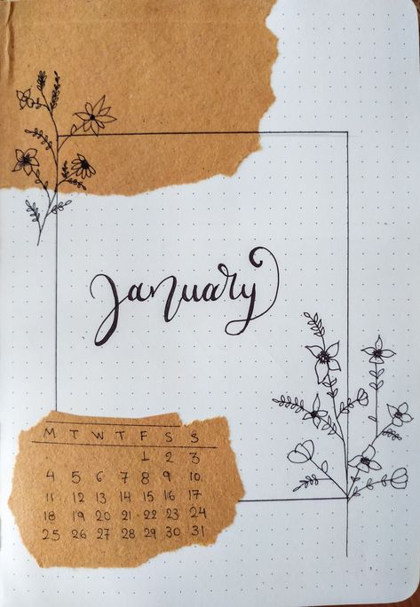 Bujo Name Page, 2023 Journal Cover Page, January Bulletin Journal Ideas, Bujo 2022 Cover Page, January Book Journal, January Journal Page, 2023 Journal Ideas Cover, Journal January Ideas, Journal 2023 Cover