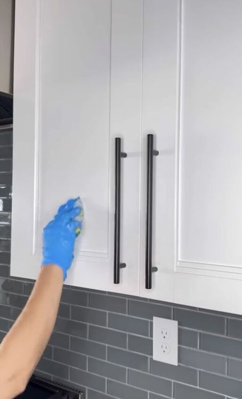 How to Clean Kitchen Cabinets in 6 Simple Steps Clean Cupboards Kitchen Cabinets, How To Clean White Cabinets Kitchens, How To Clean White Kitchen Cabinets, Cleaning White Cabinets Kitchen, How To Clean Kitchen, Best Cabinet Cleaner, Clean Cabinets, Kitchen Cabinet Cleaner, Best Way To Clean Kitchen Cabinets