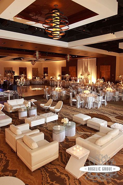 Wedding Reception Lounge | Wedding Reception with Lounge Area Reception Seating Layout, Reception Cocktail Tables, Wedding Reception Cocktail Tables, Seating Layout, Wedding Lounge Area, Salas Lounge, Wedding Table Layouts, Reception Layout, Wedding Reception Lighting