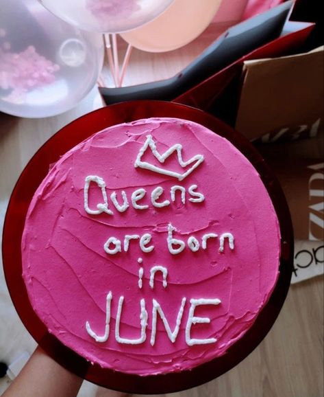 Birthday Cake Quotes, Cake Quotes, Born In June, Funny Birthday Cakes, 18th Birthday Cake, Mini Cakes Birthday, Birthday Cakes For Women, Black Color Hairstyles, Creative Birthday Cakes