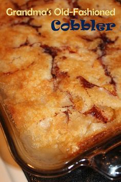 Canned Peach Cobbler Recipe, Sweet Potato Cobbler, Strawberry Cobbler Recipes, Fruit Cobbler Recipe, Cobbler Recipes Easy, Apple Cobbler Recipe, Easy Peach Cobbler Recipe, Cobbler Easy, Peach Cobbler Easy