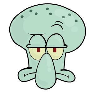 Squidward Face Sticker. #cartoon #face #squidward #SpongeBob Squidward Sticker, Squidward Drawing, Squidward Face, Squid Ward, Spongebob Squarepants Funny, Spongebob Shows, Spongebob Plankton, Spongebob And Squidward, Sticker Spongebob