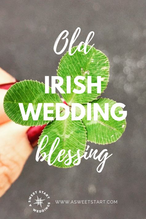 As a professional wedding officiant, I hear some of the most beautiful wedding readings! I thought I'd share this Irish Blessing with you, because it’s one of my favorites. It's very sweet, meaningful and timeless! I’m sure you've heard parts of it before, but here it is in its entirety. Irish Wedding Toast, Vows Examples, Personal Wedding Vows, Irish Wedding Blessing, Vow Ideas, Small Private Wedding, Ceremony Readings, Wedding Ceremony Readings, Wedding Prayer