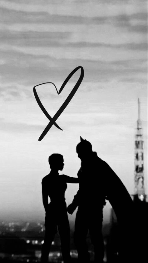 Batman Couple Wallpaper, Batman And Catwoman Aesthetic, Catwoman Aesthetic Wallpaper, Batman And Catwoman Romance, Batman Matching Wallpaper, Batman And Catwoman Wallpaper, Batman Lockscreen, Bat And The Cat, Batman Et Catwoman