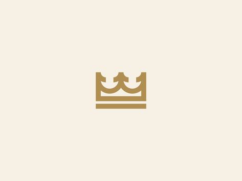 Crown Logo by Adam Vizi on Dribbble Minimalist Logos, Royal Logo, Church Logo, Real Estates Design, Crown Logo, Unique Logo Design, Crown Design, Minimalist Logo Design, King Logo