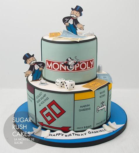 Monopoly cake Monopoly Cake, Charm City Cakes, Tiered Cake, Crazy Cakes, Unique Cakes, Novelty Cakes, Gorgeous Cakes, Occasion Cakes, Love Cake